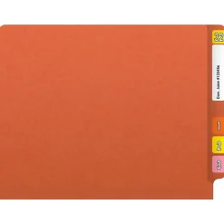 Medical Arts Press Reinforced End Tab File Folder, Straight Cut, Letter-Size, Orange, 50/Box (S-01602-ORG) Sale