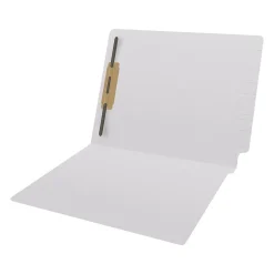 Medical Arts Press Reinforced End Tab File Folder, Straight Cut, Letter-Size, White, 50/Box (S-01501-WHT) Clearance