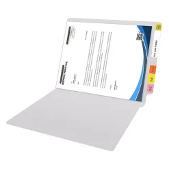 Medical Arts Press Reinforced End Tab File Folder, Straight Cut, Letter-Size, White, 50/Box (S-01501-WHT) Clearance