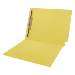 Medical Arts Press Reinforced End Tab File Folder, Straight Cut, Letter-Size, Yellow, 50/Box (S-01501-YLW)