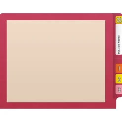 Medical Arts Press Reinforced End Tab File Folder, Straight-Cut, Letter Size, Manila/Red, 50/Box (S-09473-RED) Discount