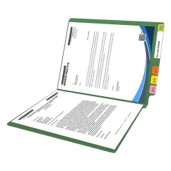 Medical Arts Press Reinforced End Tab File Folder, Straight Cut, Letter-Size, Green, 250/Carton (S-01502-GRN-B) Sale
