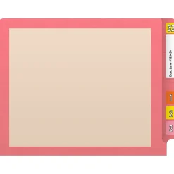 Medical Arts Press Reinforced End Tab File Folder, Straight-Cut, Letter Size, Manila/Pink, 50/Box (S-09473-PNK) Hot