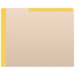 Medical Arts Press Reinforced Top Tab File Folder, Full-Cut, Letter Size, Manila/Yellow, 50/Box (S-09468-YLW)