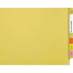 Medical Arts Press Reinforced End Tab File Folder, Straight Cut, Letter-Size, Yellow, 50/Box (S-01601-YLW) Discount