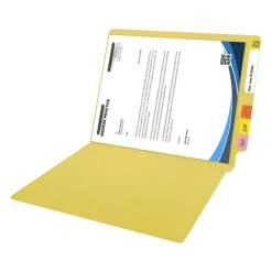 Medical Arts Press Reinforced End Tab File Folder, Straight Cut, Letter-Size, Yellow, 50/Box (S-01601-YLW) Discount