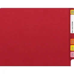 Medical Arts Press Reinforced End Tab File Folder, Straight Cut, Letter-Size, Red, 50/Box (S-01501-RED) Outlet