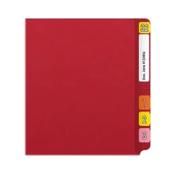 Medical Arts Press Reinforced End Tab File Folder, Straight Cut, Letter-Size, Red, 50/Box (S-01501-RED) Outlet