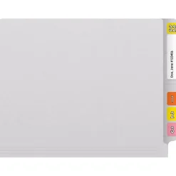 Medical Arts Press Reinforced End Tab File Folder, Straight Cut, Letter-Size, White, 250/Carton (S-01602-WHT-B) Discount