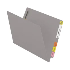 Medical Arts Press Reinforced End Tab File Folder, Straight Cut, Letter-Size, Gray, 50/Box (S-01601-GRY) Clearance