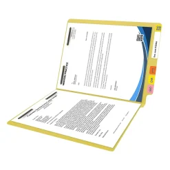 Medical Arts Press Reinforced End Tab File Folder, Straight Cut, Letter-Size, Yellow, 50/Box (S-01602-YLW) Best