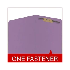 Medical Arts Press Reinforced End Tab File Folder, Straight Cut, Letter-Size, Lavender, 50/Box (S-01601-LAV)