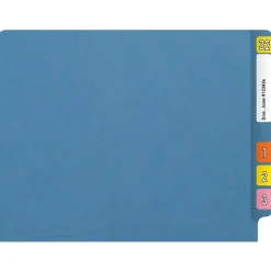 Medical Arts Press Reinforced End Tab File Folder, Straight Cut, Letter-Size, Blue, 250/Carton (S-01602-BLU-B) Discount
