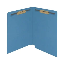 Medical Arts Press Reinforced End Tab File Folder, Straight Cut, Letter-Size, Blue, 50/Box (S-01502-BLU) Outlet