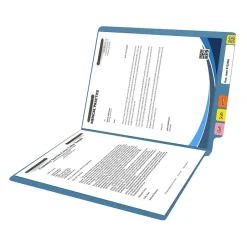 Medical Arts Press Reinforced End Tab File Folder, Straight Cut, Letter-Size, Blue, 50/Box (S-01502-BLU) Outlet