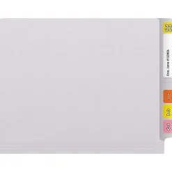 Medical Arts Press Reinforced End Tab File Folder, Straight Cut, Letter-Size, White, 50/Box (S-01502-WHT) Online