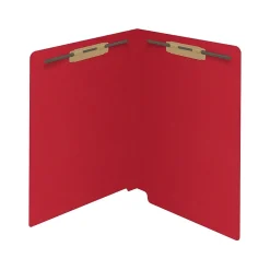 Medical Arts Press Reinforced End Tab File Folder, Straight Cut, Letter-Size, Red, 50/Box (S-01502-RED) New