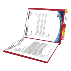 Medical Arts Press Reinforced End Tab File Folder, Straight Cut, Letter-Size, Red, 50/Box (S-01502-RED) New