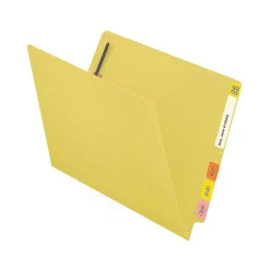 Medical Arts Press Reinforced End Tab File Folder, Straight Cut, Letter-Size, Yellow, 50/Box (S-01502-YLW) Best