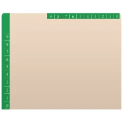 Medical Arts Press Standard Reinforced File Folder, Straight Cut, Letter Size, Manila/Dark Green, 50/Box (50693DG) Sale