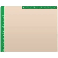 Medical Arts Press Standard Reinforced File Folder, Straight Cut, Letter Size, Manila/Dark Green, 50/Box (50693DG) Sale