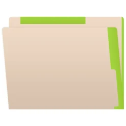 Medical Arts Press Standard Reinforced File Folder, Straight Cut, Letter Size, Manila/Light Green, 50/Box (50693LG) Discount