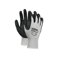 Work Gloves<MCR Safety Memphis™ Economy Foam Nitrile Gloves, Small, Gray/Black, 12 Pairs