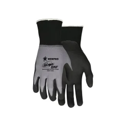 Work Gloves<MCR Safety Memphis Glove Ninja Nitrile Gloves, Gray/Black, 12 Pairs/Pack (N96790M)