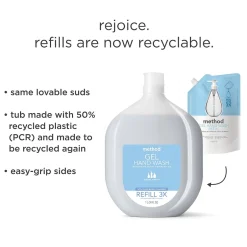 Method Gel Hand Soap Refill, Sweet Water Scent, 34 Fl. Oz. (328104)