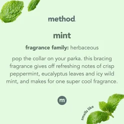 Method Plant-Based Glass Cleaner, Mint, 28 Ounce (00003)