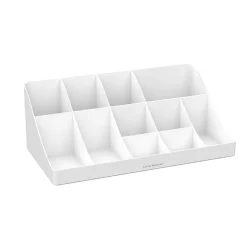 Coffee Organizers<Mind Reader 11 Compartment Plastic Coffee Cup and Condiment Organizer, White (COMORG-WHT)