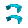 Mind Reader 10.75" x 22.25" Plastic Kids' Lap Desk Activity Tray, Blue, 2/Pack (2KIDLAP-BLU)