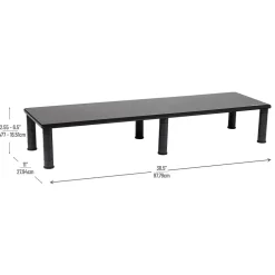 Mind Reader Adjustable Dual Monitor Stand, Black (DUBMO-BLK)* Monitor Mounts & Stands