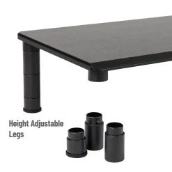 Mind Reader Adjustable Dual Monitor Stand, Black (DUBMO-BLK)* Monitor Mounts & Stands