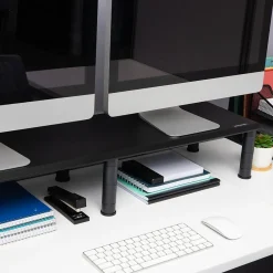 Mind Reader Adjustable Dual Monitor Stand, Black (DUBMO-BLK)* Monitor Mounts & Stands