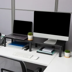 Mind Reader Adjustable Dual Monitor Stand, Black (DUBMO-BLK)* Monitor Mounts & Stands