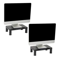 Mind Reader Adjustable Monitor Stand, Black, 2/Pack (2SMPLMON-BLK)* Monitor Mounts & Stands