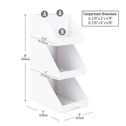 Coffee Organizers<Mind Reader 5-Compartment Acrylic Coffee Organizer, White (3TCORG-WHT)