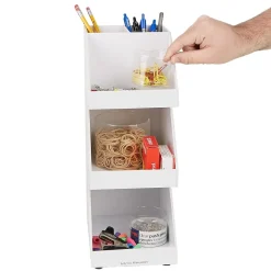 Coffee Organizers<Mind Reader 5-Compartment Acrylic Coffee Organizer, White (3TCORG-WHT)