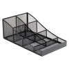 Coffee Organizers<Mind Reader 7-Compartment Metal Coffee Cup and Condiment Organizer, Black (COMP7MESH-BLK)