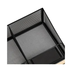 Coffee Organizers<Mind Reader 3-Compartment Metal Serving Coffee Station, Black (COFFEETIME-BLK)