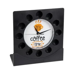 Coffee Organizers<Mind Reader 12-Compartment Plastic Coffee Clock Pod Organizer, Black/White (PODCLOCK-BLK)