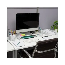 Mind Reader Contemporary Monitor Stand and Laptop Riser, White (MARMON-WHT)* Monitor Mounts & Stands