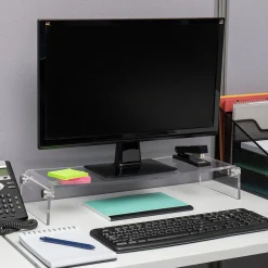 Mind Reader Desktop Organizer Riser Monitor Stand, Clear (ACRMON-CLR)* Monitor Mounts & Stands