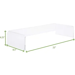 Mind Reader Desktop Organizer Riser Monitor Stand, Clear (ACRMON-CLR)* Monitor Mounts & Stands