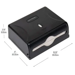 Mind Reader Folded Paper Towel Dispenser, Black (PTWIDE-BLK)