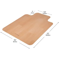 Hard Floor Chair Mat with Lip, 36