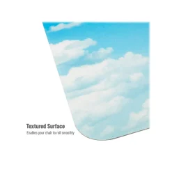 Hard Floor Chair Mat with Lip, 47" x 35", Blue, Polycarbonate (SKYMAT-ASST) Chair Mats