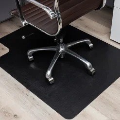 Hard Floor Chair Mat with Lip, 36" x 48'',Set of 2, Black (2OFFCMAT-BLK) Chair Mats