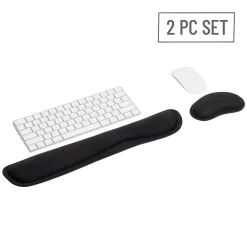 Mind Reader Memory Foam Gaming Ergonomic Keyboard and Mouse Wrist Rest Set, Black (WRESTGEL-BLK)* Ergonomic Wrist Rests